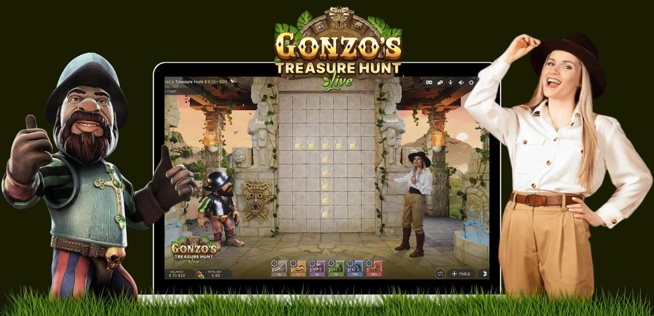 Gonzo's Treasure Hunt Live main features of the game